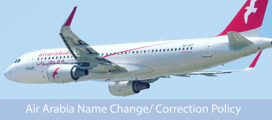 Air Arabia Name Change/ Correction Policy